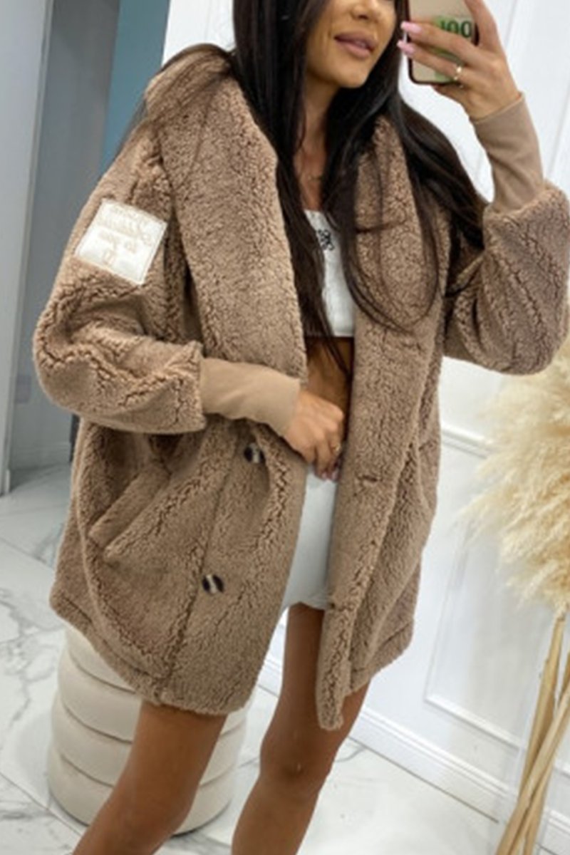 Clara/ Soft Hooded Plush Jacket