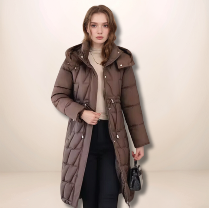 Eleanor| Quilted Winter Coat with Hood