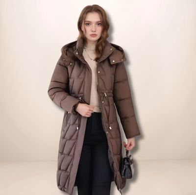 Eleanor| Quilted Winter Coat with Hood