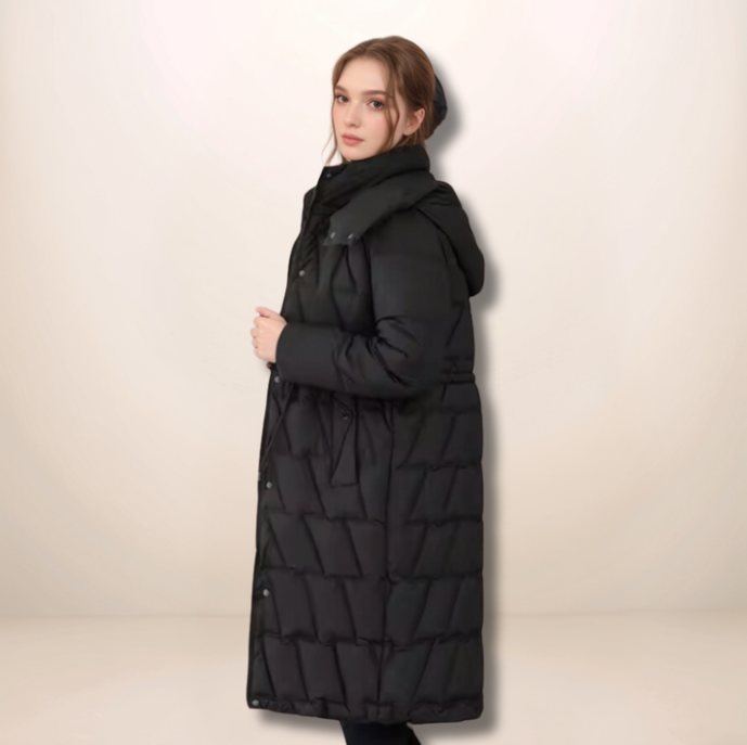 Eleanor| Quilted Winter Coat with Hood