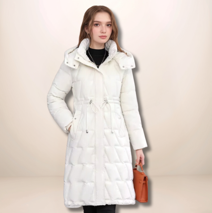 Eleanor| Quilted Winter Coat with Hood