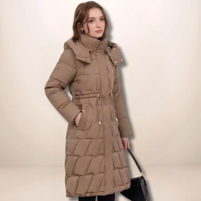 Eleanor| Quilted Winter Coat with Hood