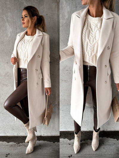 Nora | Classic Double-Breasted Coat