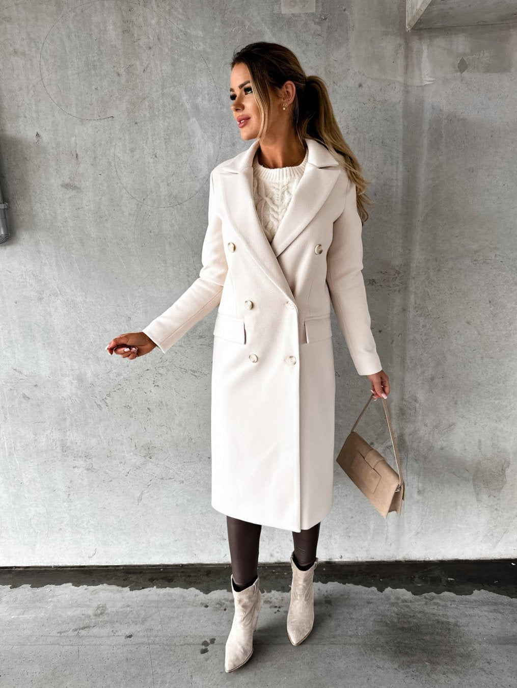 Nora | Classic Double-Breasted Coat