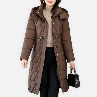 Eleanor| Quilted Winter Coat with Hood