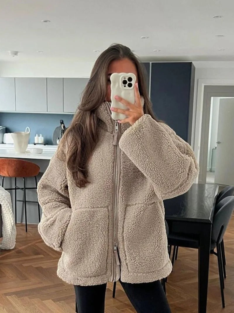 Aurora| Cozy Zip-Up Sherpa Jacket