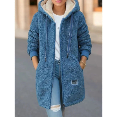 Sophie | Warm Sherpa Hooded Jacket