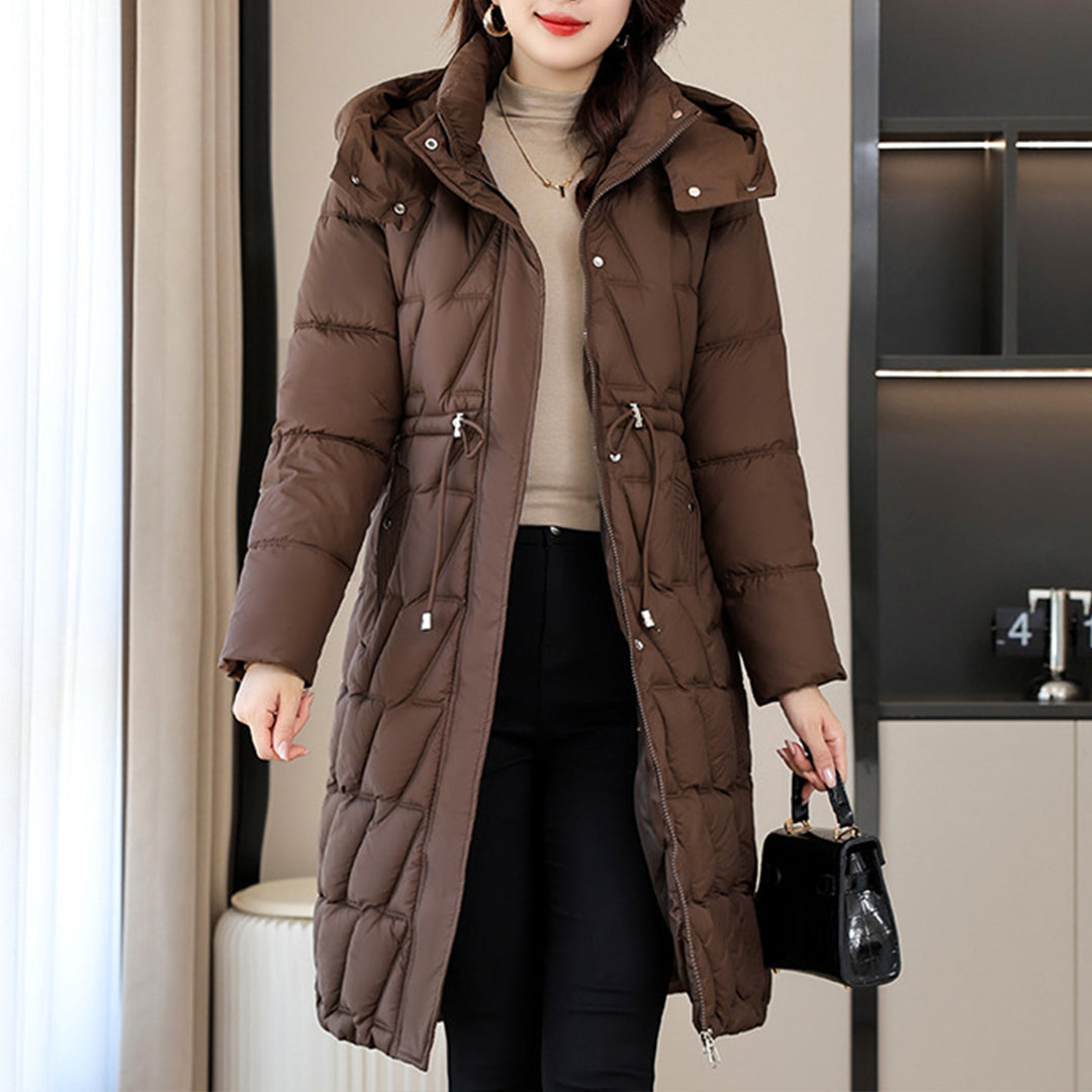 Eleanor| Quilted Winter Coat with Hood